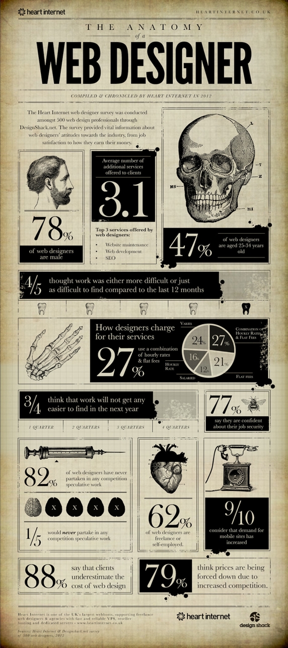 The Anatomy Of A Web Designer - Infographics For Web Designers And Developers 2013